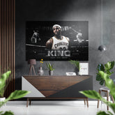 LeBron James Brushed Aluminium Dibond Wall Art.